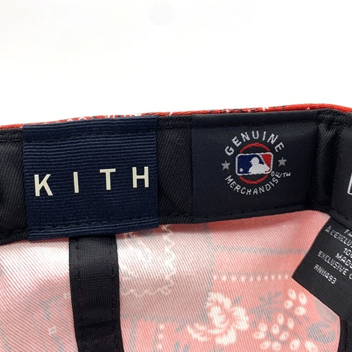NEW ERA ニューエラ KITH キス 59FIFTY Yankees Deconstructed Bandana Low Profile ベースボールキャップ レッド Size 7 1/2 (59.6cm) 福生店