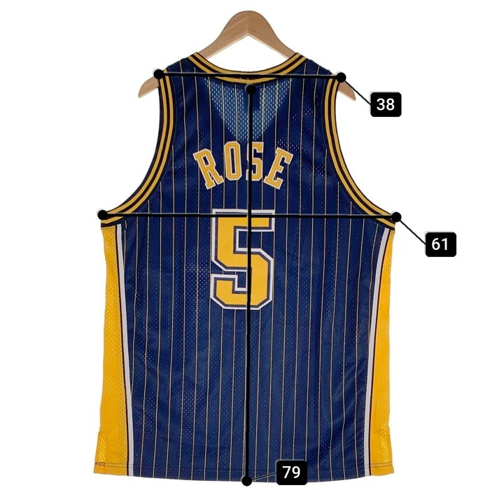 NIKE ナイキ NBA Indiana Pacers インディアナ・ペイサーズ Jalen Rose ジェイレンローズ タンクトップ ネイビー イエロー Size XL 福生店