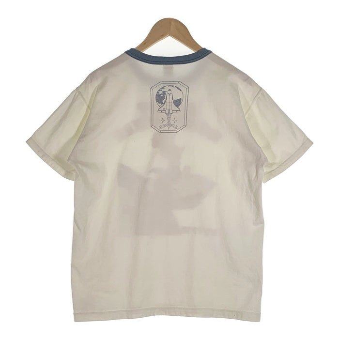 TOYS McCOY トイズマッコイ WOODY WOODPECKER ウッディーウッドペッカー プリントTシャツ オフホワイト ブルー TMC2408 Size L 福生店