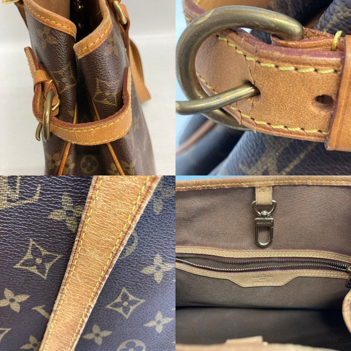 LOUIS VUITTON ルイヴィトン M51154 モノグラム バティニョール オリゾンタル トートバッグ ショルダー ブラウン 瑞穂店