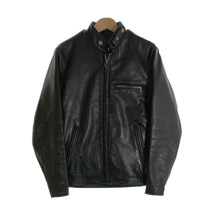 Schott ショット  レザーシングルライダースジャケット 641 ボアライナー付 ブラック Size 34 福生店