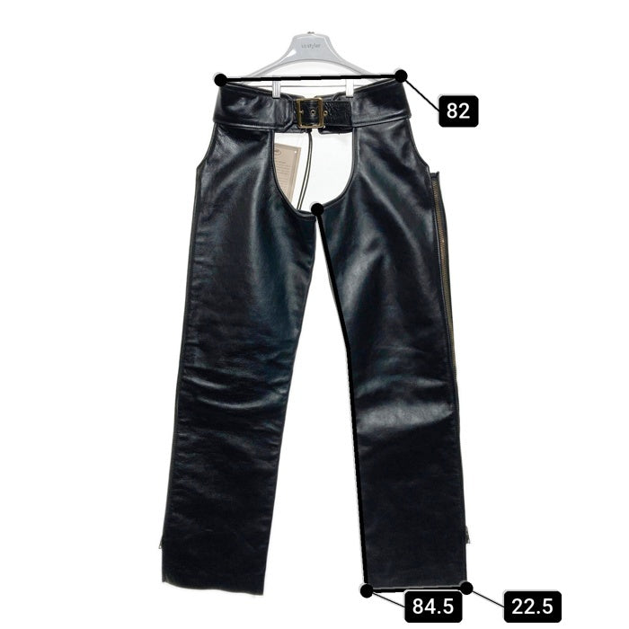 VANSON バンソン レザーチャップス パンツ ブラック Size 24 瑞穂店