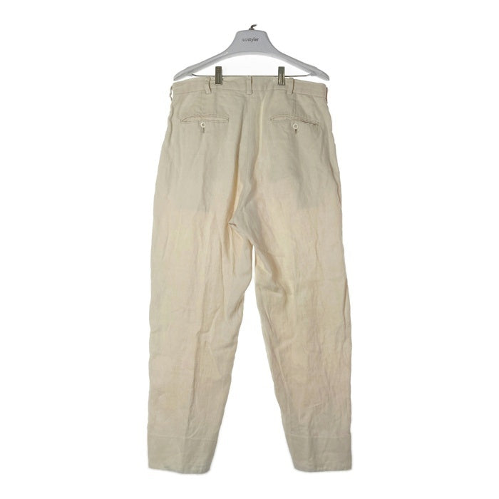 Polo Ralph Lauren ポロラルフローレン リネン ノータック スラックス アイボリー size82cm 瑞穂店