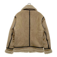 HIDE AND SEEK ハイドアンドシーク B-3 JACKET フェイクムートン フライトジャケット ベージュ HJ-110122 Size M 瑞穂店