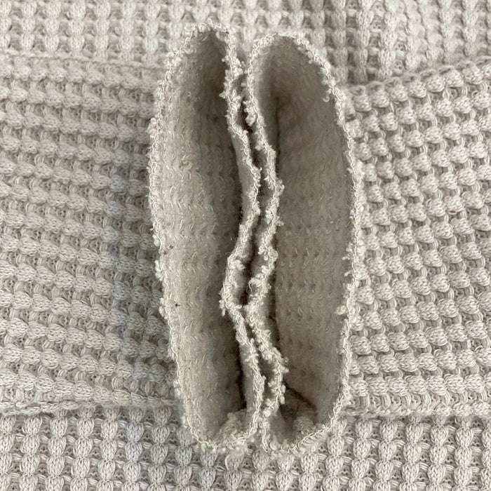 RADIALL ラディアル ビッグワッフル ボートネックロングスリーブTシャツ グレー Size M 瑞穂店