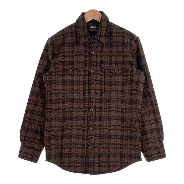 FILSON フィルソン BEARTOOTH JAC SHIRT ベアトゥース シャツジャケット コットン ダークチョコレート 20067693 並行品 Size S-M 相当 福生店