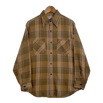 70's BIG MAC ビッグマック フランネルチェックシャツ ベージュ Size L 福生店
