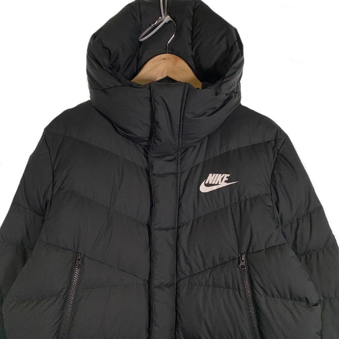 NIKE ナイキ FILL DOWN WINDRUNNER PARKA HOODIE フィルダウン ベンチコート ロング ブラック ポリエステル AA8854-010 Size L 福生店