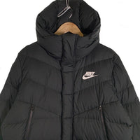 NIKE ナイキ FILL DOWN WINDRUNNER PARKA HOODIE フィルダウン ベンチコート ロング ブラック ポリエステル AA8854-010 Size L 福生店