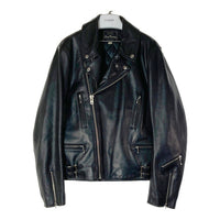 Dry Bones ドライボーンズ Twin Track Motorcycle Jacket ツイントラック モーターサイクルジャケット カウハイド ダブル ライダース ブラック size42 瑞穂店