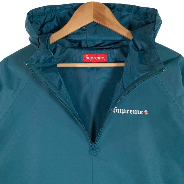 SUPREME シュプリーム 17AW Independent インデペンデント Nylon Anorak ナイロン アノラック プルオーバーパーカー Slate Size M 福生店