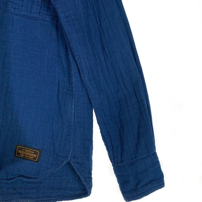 NEIGHBORHOOD ネイバーフッド 17AW コットン ロンT 長袖シャツ ブルー 172AWAQNH-SHM01 Size M 福生店