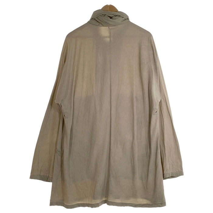 GIORGIO ARMANI ジョルジオアルマーニ レーヨン コットン ジップアップジャケット ハーフコート ベージュ Size 54 福生店