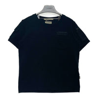 AVIREX アヴィレックス 783-5135606 50th Anniversary LEATHER PATCHED FATIGUE T-SHIRT レザーパッチ ファティーグ Tシャツ ブラック sizeF 瑞穂店