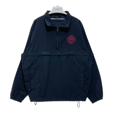 LANDS’ END ランズエンド ナイロン アノラック プルオーバージャケット ブラック カレッジ刺繡 Size L 瑞穂店