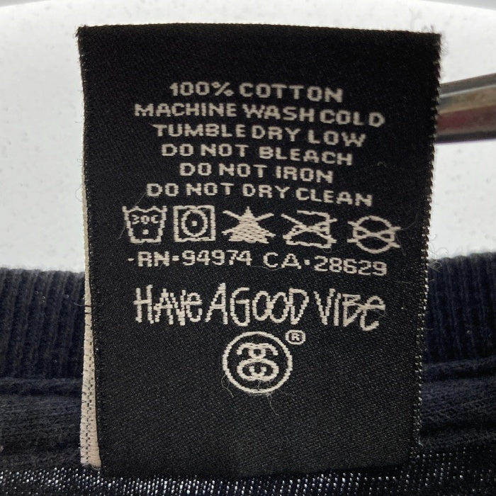 STUSSY ステューシー N４ メキシコ製 プリントTシャツ ブラック sizeL 瑞穂店
