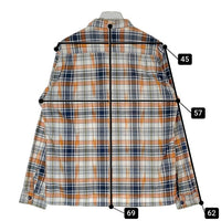 SUGAR CANE シュガーケーン マドラスチェック 長袖チェックシャツ SC29072 ネイビーxオレンジ sizeM 瑞穂店