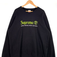 SUPREME シュプリーム 20SS Timberland ティンバーランド Crewneck クルーネックスウェットトレーナー ブラック Size XL 福生店