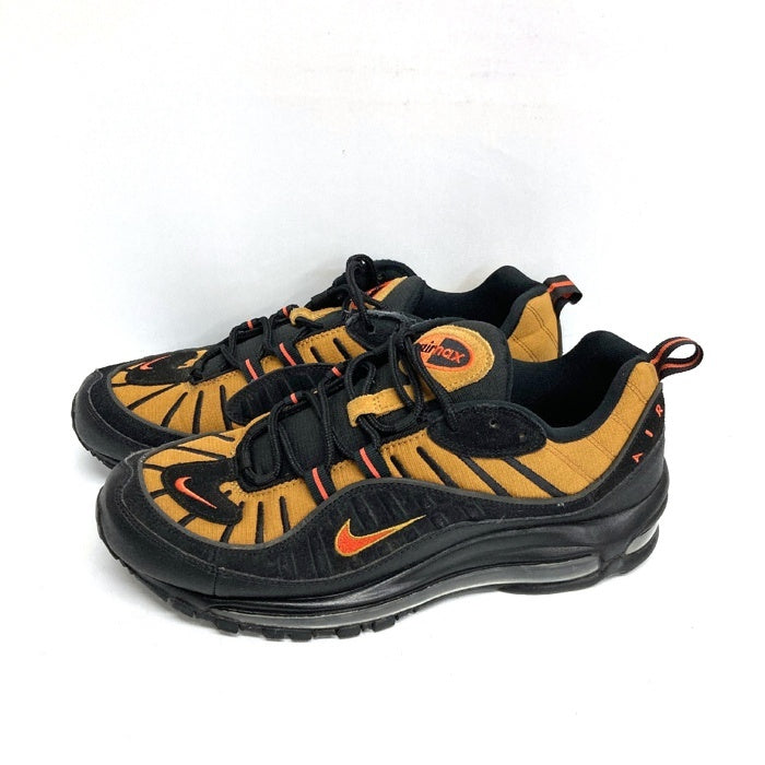 NIKE ナイキ スニーカー 640744-014 AIR MAX 98 BLACK/COSMIC CLAY-WHEATブラック×キャメル size27cm 瑞穂店