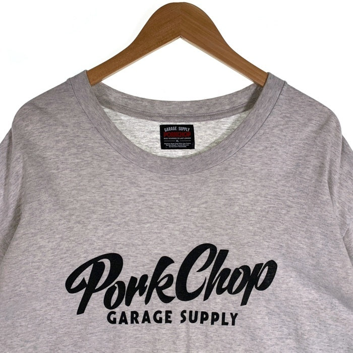 PORKCHOP ポークチョップ MULTI LOGOS TEE マルチロゴ プリントTシャツ グレー Size XL 福生店