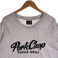 PORKCHOP ポークチョップ MULTI LOGOS TEE マルチロゴ プリントTシャツ グレー Size XL 福生店