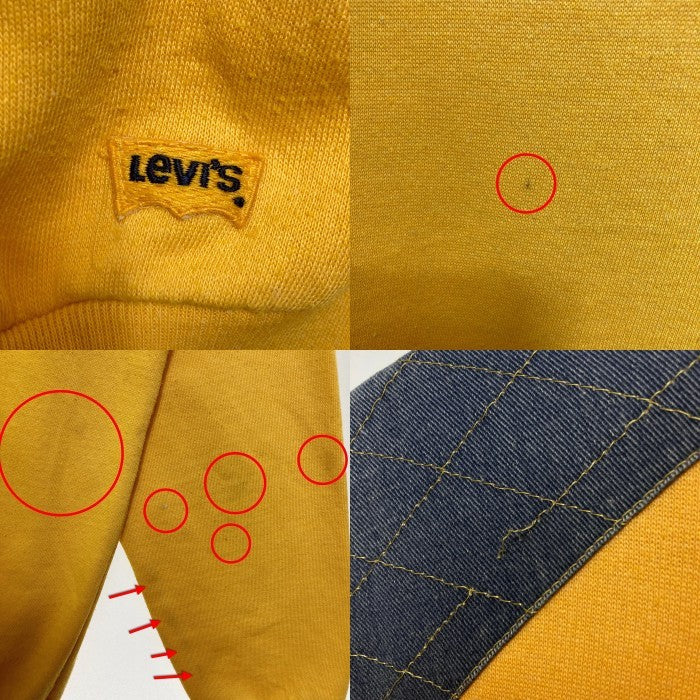 Levi's リーバイス イタリア製 肩デニム切替 スウェットトレーナー イエロー sizeL 瑞穂店