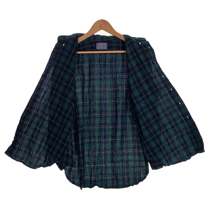 70-80's PENDLETON ペンドルトン SIR ボタンダウン ウールチェックシャツ グリーン USA製 Size XL 福生店