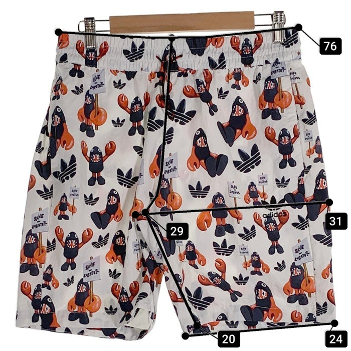 adidas アディダス Save The Lobster Shorts ショートパンツ 総柄プリント HA4698 Size L 福生店