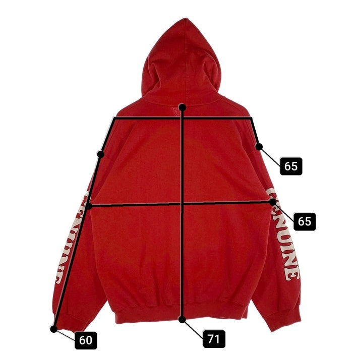 90`s Budweiser バドワイザー Budman バドマン プルオーバースウェットパーカー フーディ レッド TULTEX USA製 Size 2XL 福生店