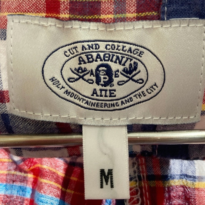 A BATHING APE ア ベイシングエイプ BD チェック 半袖シャツ マルチカラー sizeM 瑞穂店
