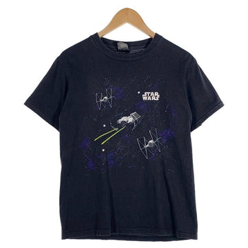 90's STAR WARS スターウォーズ プリントTシャツ ブラック Changes USA製 Size XL (実寸M-L相当) 福生店