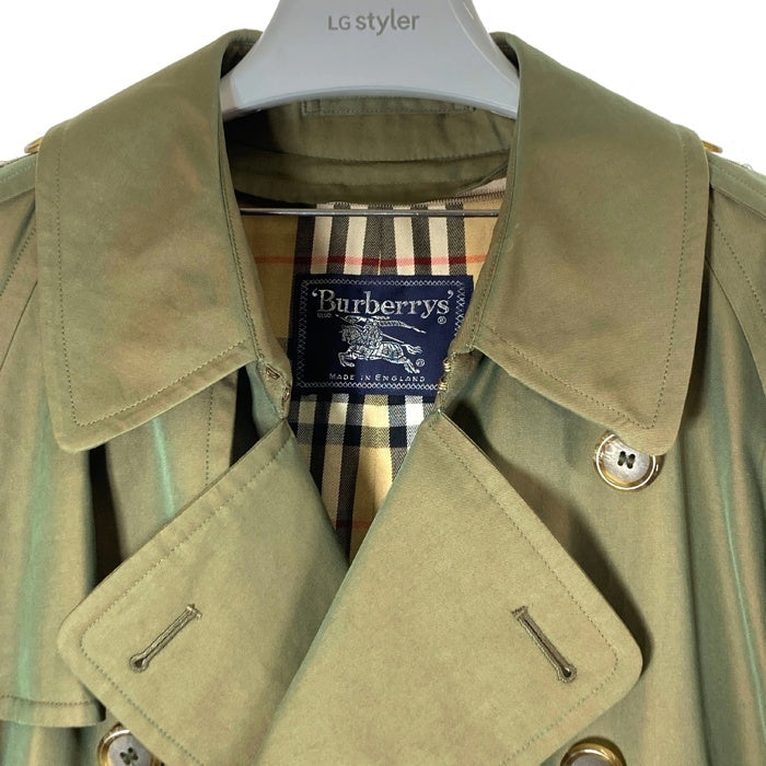 Burberry’s バーバリーズ トレンチコート ノバチェック 英国製 玉虫色 size50 瑞穂店