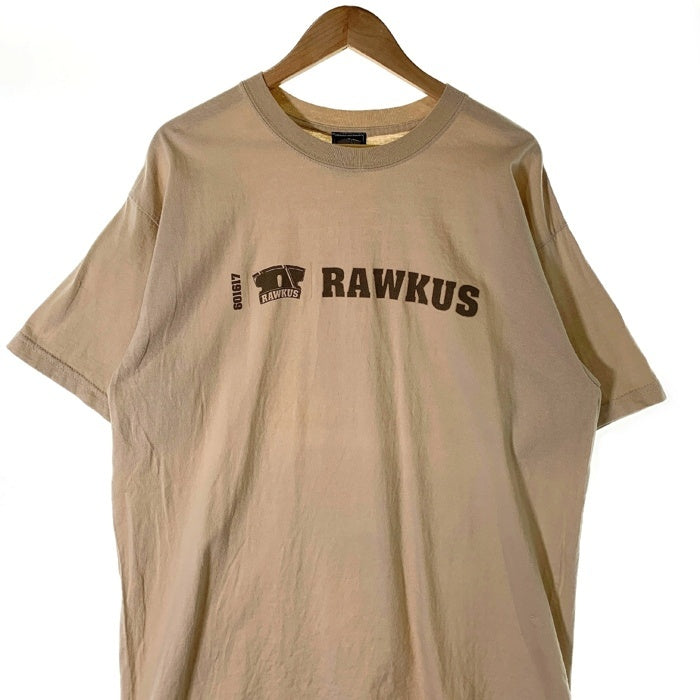 00's RAWKUS RECORDS ロウカスレコード プリントTシャツ ベージュ Size XL 福生店