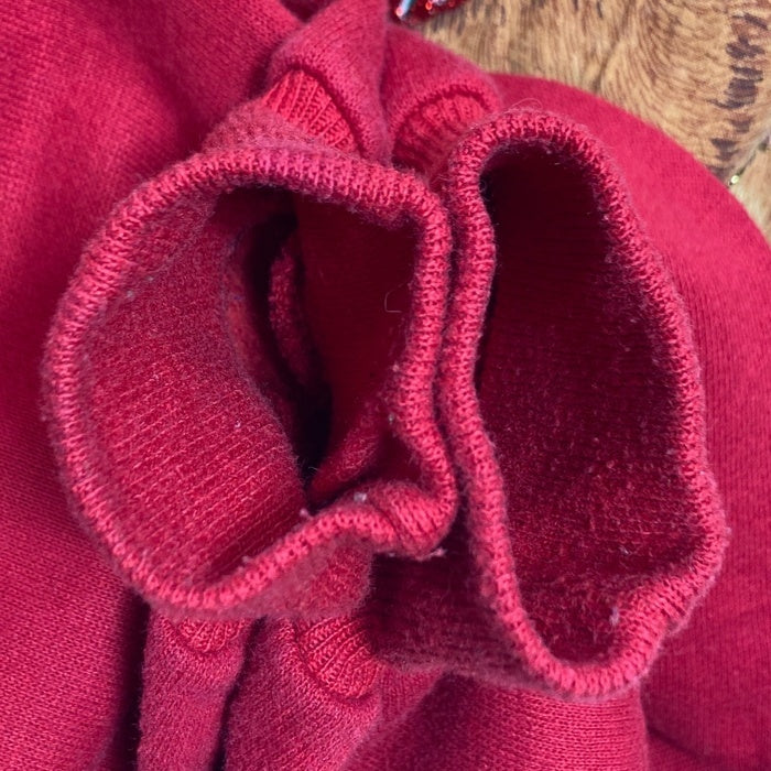 JERZEES ジャージーズ USA製 テディベア プリント スウェットトレーナー レッド sizeXL 瑞穂店