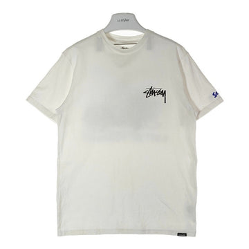 STUSSY ステューシー Schott ショット 100周年 BUILT FOR THE LONG HAUL!! Tシャツ ホワイト sizeL★汚れ有 瑞穂店