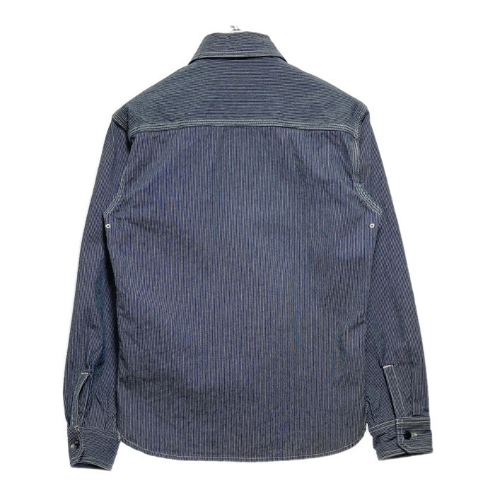 FLAT HEAD フラットヘッド ピンヒッコリー ワークシャツ ネイビー ホワイト CO-10W Size 36 瑞穂店