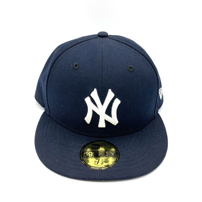 NEW ERA ニューエラ 59FIFTY ニューヨークヤンキース ベースボールキャップ ネイビー size7 3/8 瑞穂店