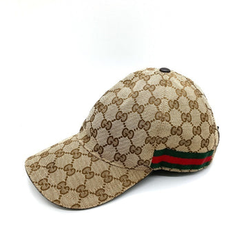 GUCCI グッチ キャップ シェリーライン GG柄 帽子 ベージュ sizeS 瑞穂店