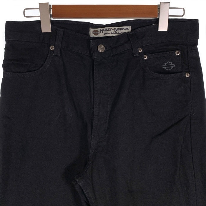 00's HARLEY-DAVIDSON ハーレーダビッドソン BLACK DENIM PANT ブラックデニムパンツ ブラック Size 32/30 福生店