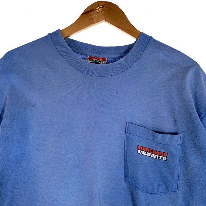 90`s Marlboro マルボロ Coyote コヨーテプリント ポケットTシャツ ライトブルー Size F 福生店