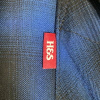 Hide and Seek ハイドアンドシーク レーヨン オンブレチェックシャツ 長袖 ブルー HS-020223 Size M 福生店