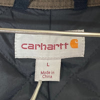 Carhartt カーハート Chatfield jacket 裏キルティング 企業ロゴ シャツジャケット ブラウン sizeL 瑞穂店