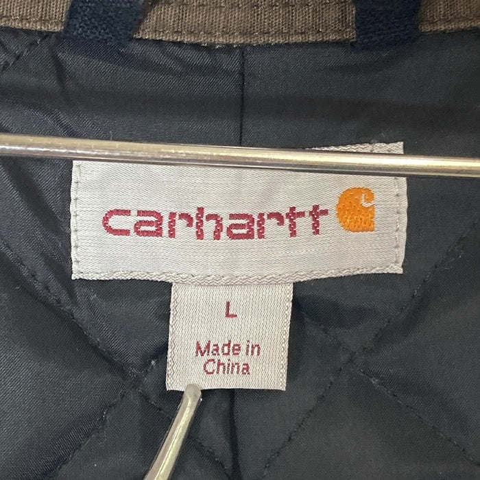 Carhartt カーハート Chatfield jacket 裏キルティング 企業ロゴ シャツジャケット ブラウン sizeL 瑞穂店