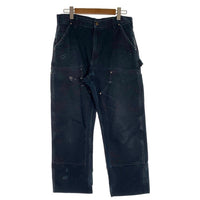 Carhartt カーハート ダック ダブルニーペインターパンツ ブラック MADE IN THE USA Size 34×32 福生店