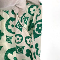 BRAVEST STUDIOS ブレイベストスタジオ フラワープリント メッシュ ショートパンツ ホワイト グリーン Size L 福生店