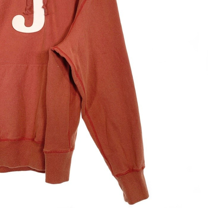JACKSON MATISSE ジャクソンマティス USED加工 FELT letter J Parka フェルト レター ジェイ プルオーバー フーディー パーカー オレンジ JM25AW018 Size M 福生店