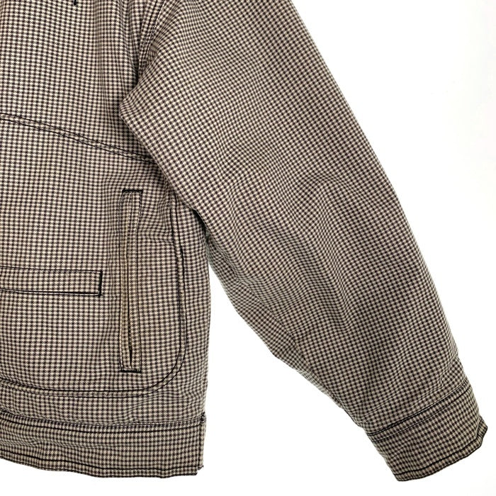 STUSSY ステューシー Drizzler Plaid Bomber Jacket ドリズラー プレイド ボンバージャケット チェック 中綿 グレー 215146 Size S 福生店