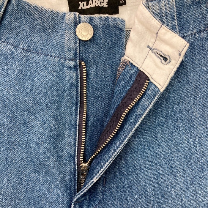 X LARGE エクストララージ Denim Cargo Pants デニムカーゴパンツ ライトブルー Size 30 瑞穂店