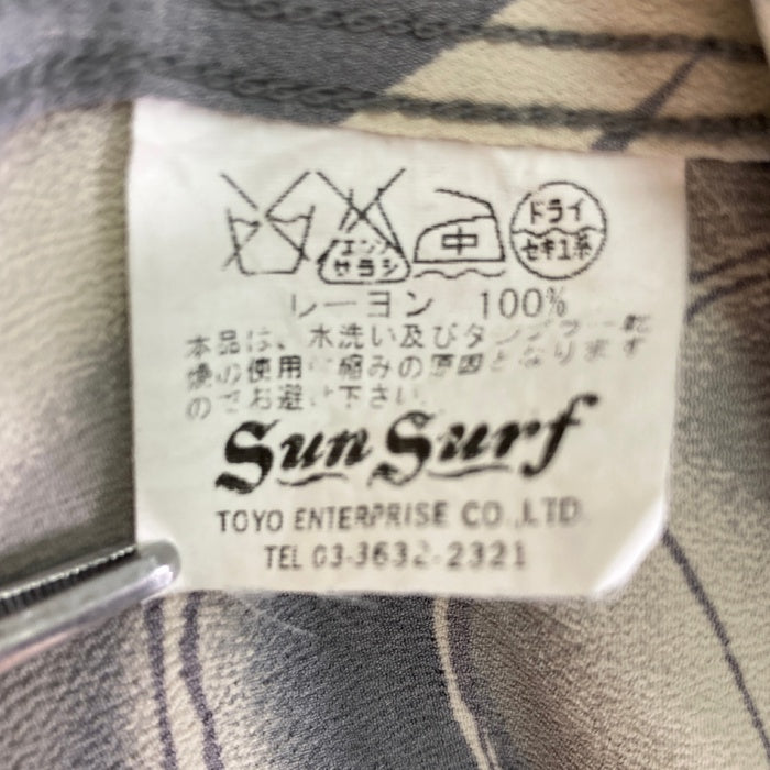 Sun Surf サンサーフ オープンカラーレーヨンシャツ 和柄 龍 グレー Size S 瑞穂店