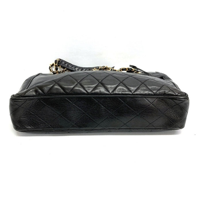 CHANEL シャネル ラムスキン チェーン トートバッグ ブラック 瑞穂店